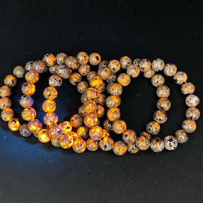 8Pcs 8mm Yooperlite Crystal Healing Stretch Bracelet for