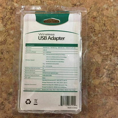 Mini Wireless USB Wifi Adapter 300Mbps 802.11n/g/b for PC (No Part Numbers)