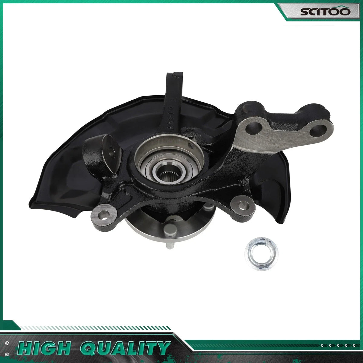Front Left Wheel Hub and Bearing Knuckle Assembly for Toyota Sienna (2004–2010) AWD