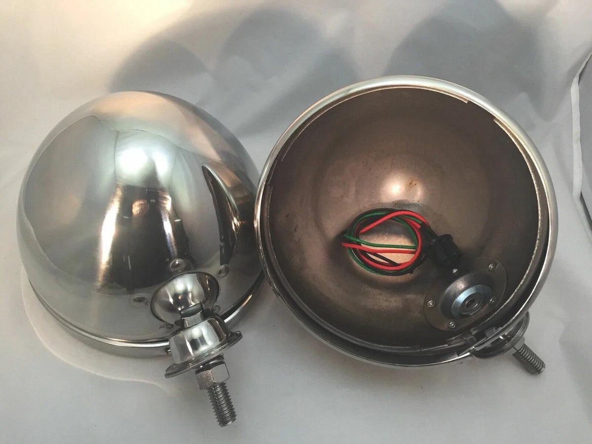 Headlight Buckets with Projection LED for Dietz 7 Inch Stainless (2011–2018)