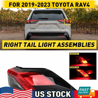 Rear Tail Light for Toyota RAV4 (2019–2021) Outer Passenger Right Side