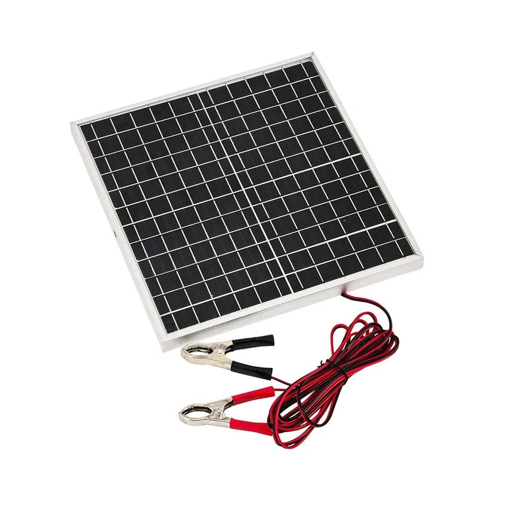 12W Monocrystalline Solar Panel for RV Boat Car (12V/18V)