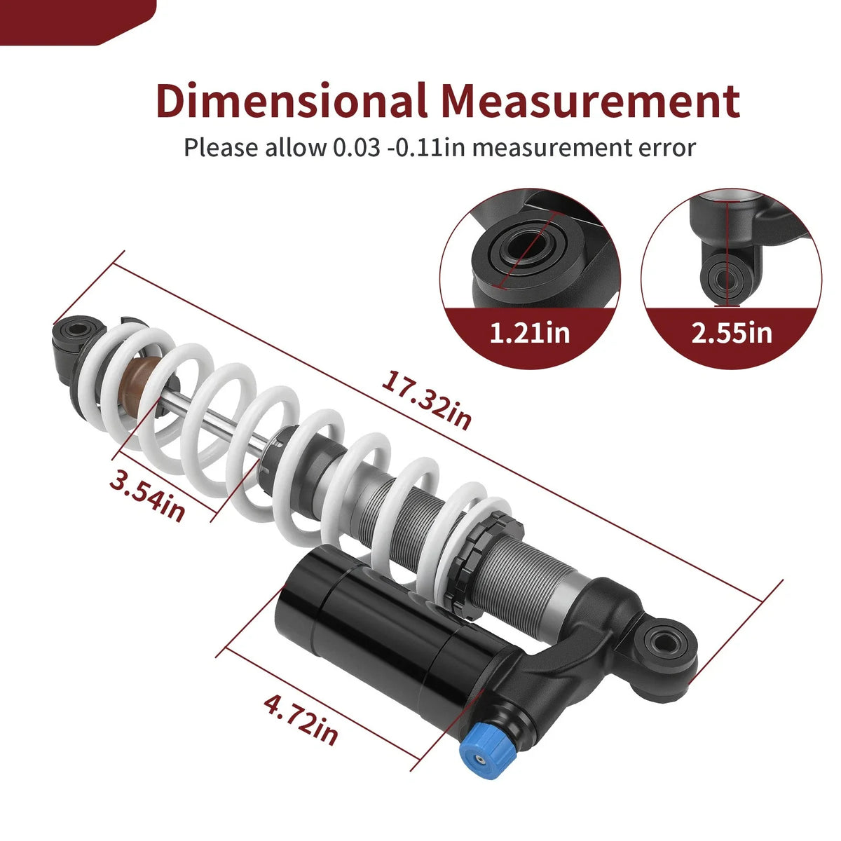 Front Shock Absorbers L&R for Polaris Sportsman XP 550 850 1000 (2009–2021) 7043854 7043464