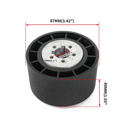 12.5" Marine Boat Steering Wheel with 3/4" Axle Hub Adapter (Keyway)