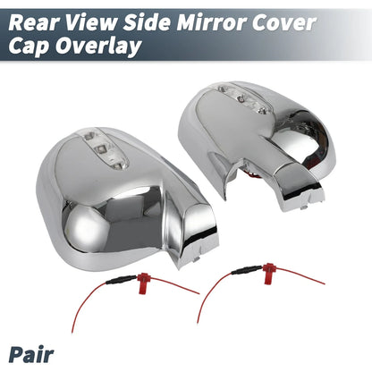 Pair Rearview Mirror Cover Overlay Chrome for Mercedes-Benz M Class (1998–2005)