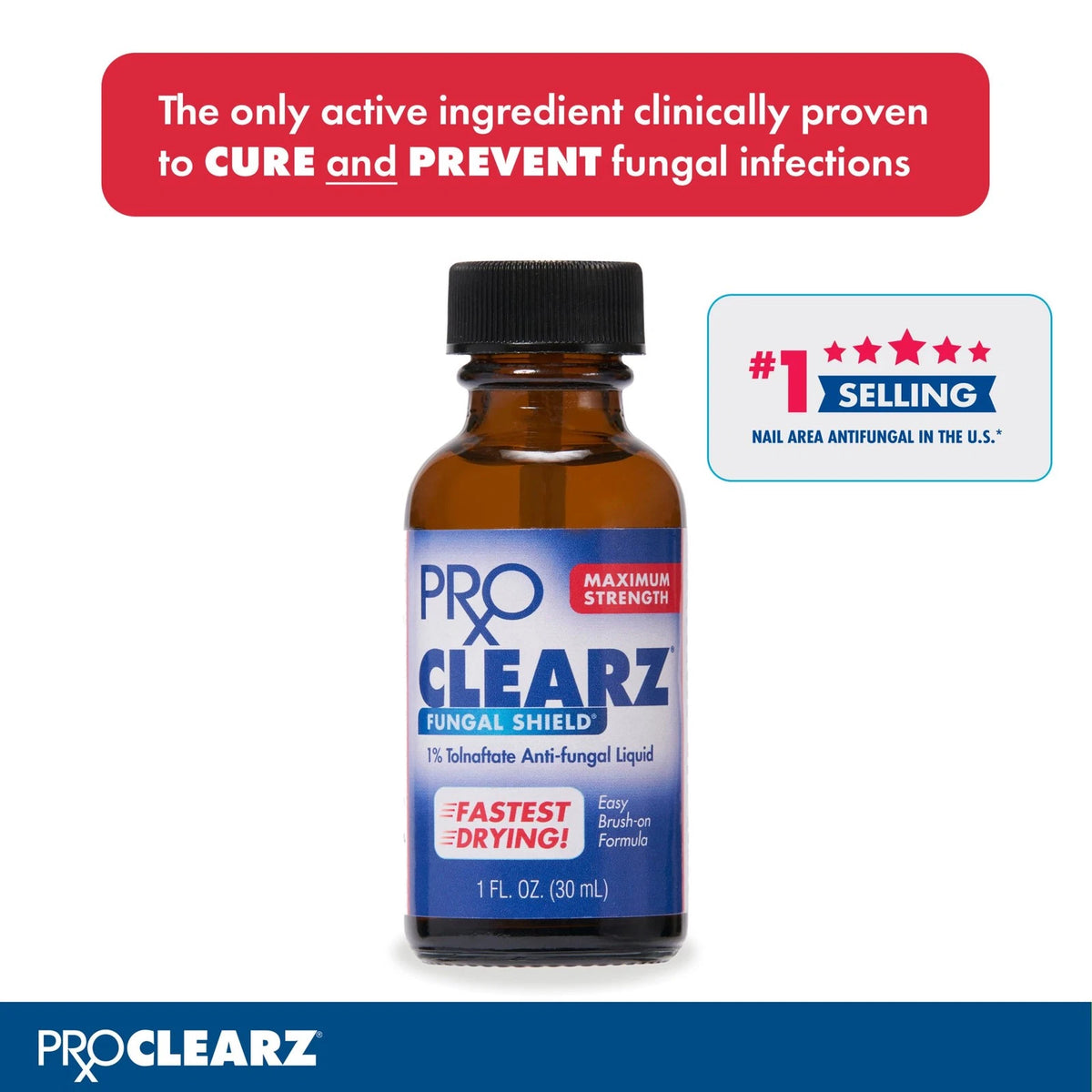 2X ProClearz Fungal Shield Maximum Strength Brush-On (1 Fl Oz)