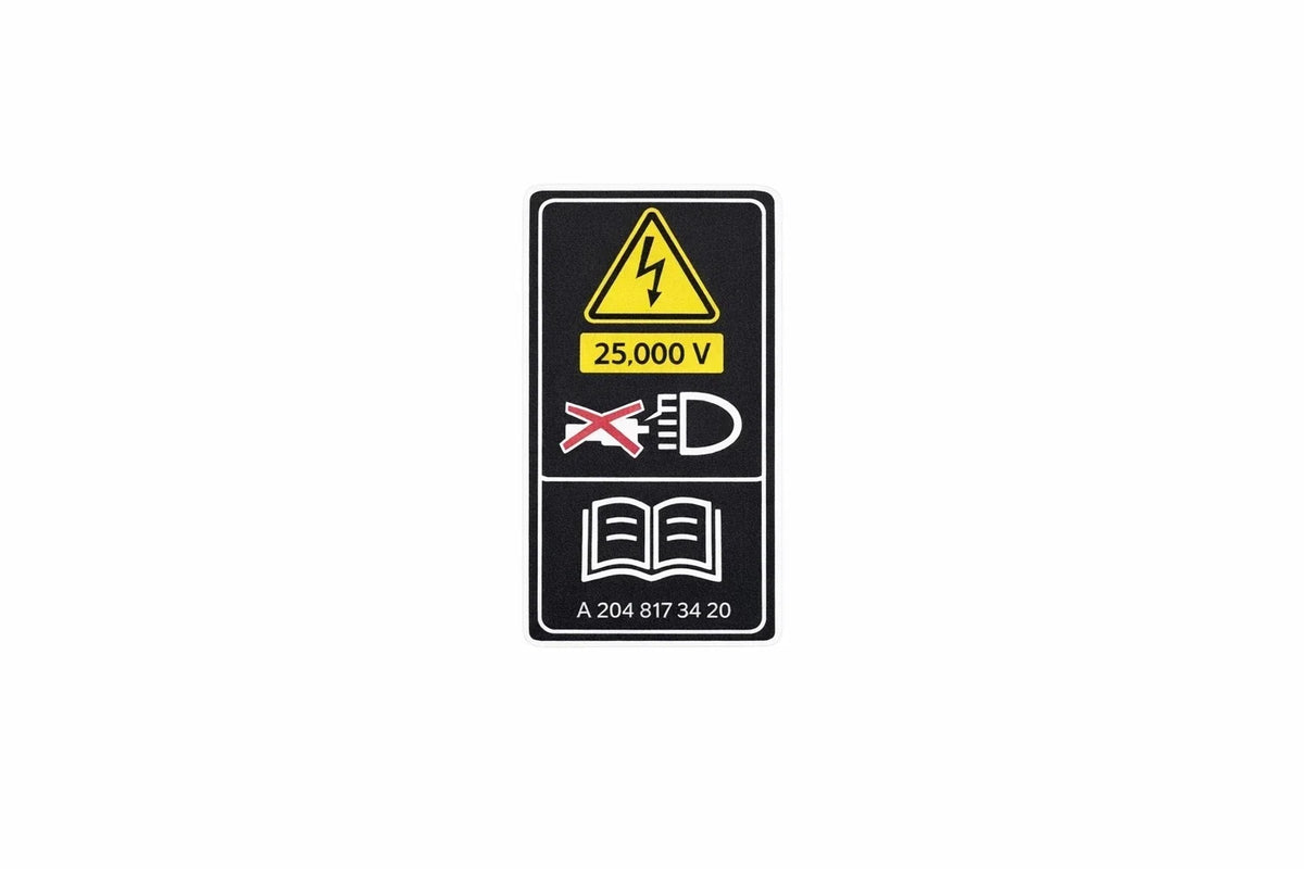 Caution Label for Mercedes-Benz E550, E350, SLK350, C350 (2007–2016) 2048173420
