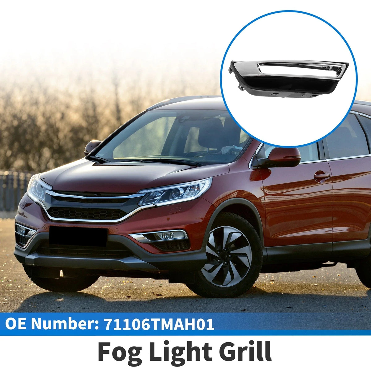Front Right Fog Light Grill No. 71106TMAH01 for Honda CR-V (2017–2020)