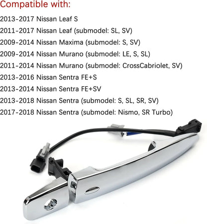 Exterior Door Handle for Nissan Sentra (2013–2018), Murano (2009–2014)