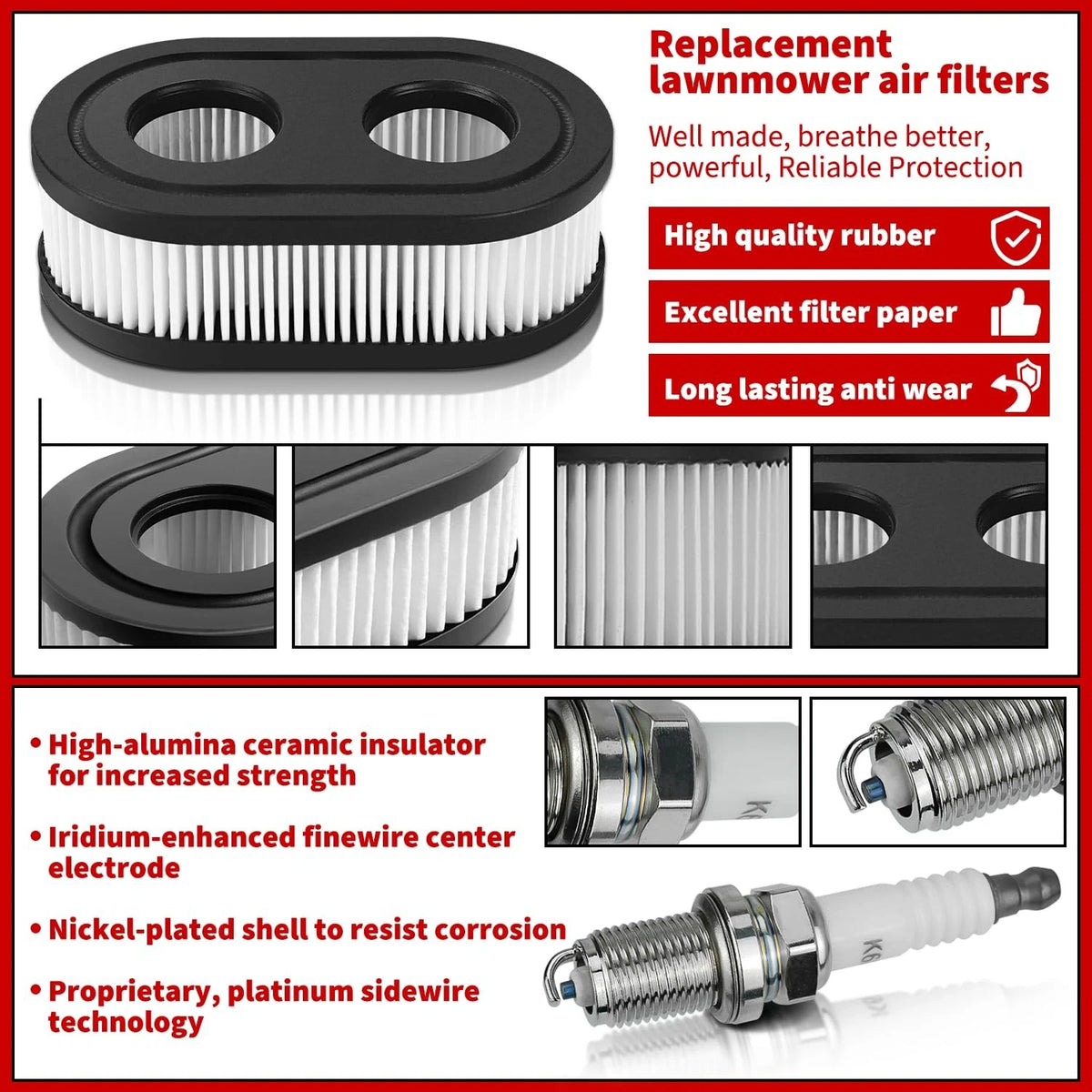2X Replacement Tune Up Kit for Briggs & Stratton 550E-550EX (09P000)