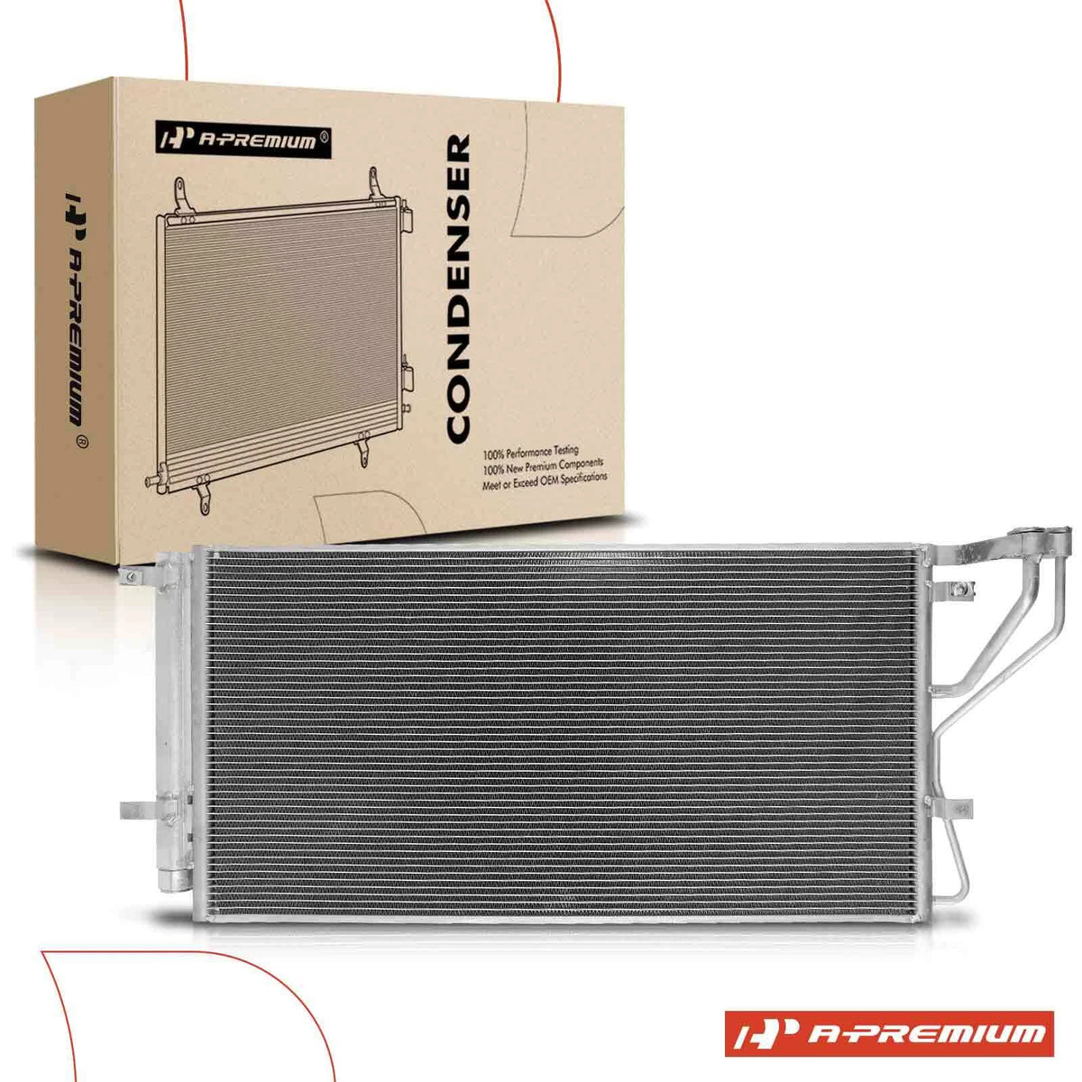 A/C Condenser with Receiver Drier & Bracket for Kia Rondo (2007–2010) 94992, 976061D100, 976061D110, 976061D100UU, 3658