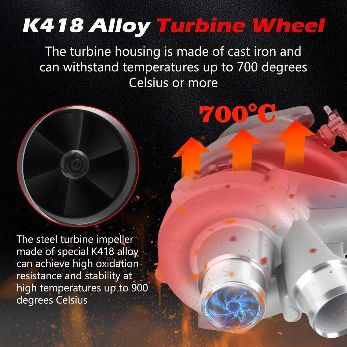 Turbocharger for Ford F150 V6 3.5L (2013–2016) DL3E6K682AC, DL3E6C879AF
