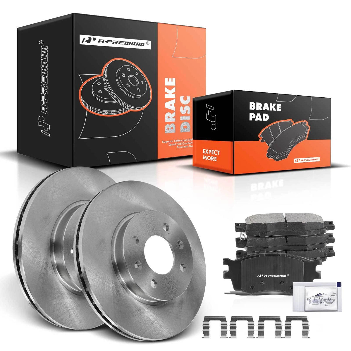 Front Disc Brake Rotor & Ceramic Pad Set for Hyundai Accent (2006–2011) - 12150015, 30111560, R-31432, P-1156