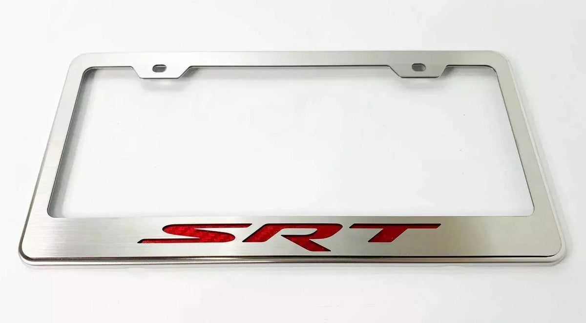 License Plate Frame Carbon Fiber Inlay Replacement for Dodge SRT (2015–2020)