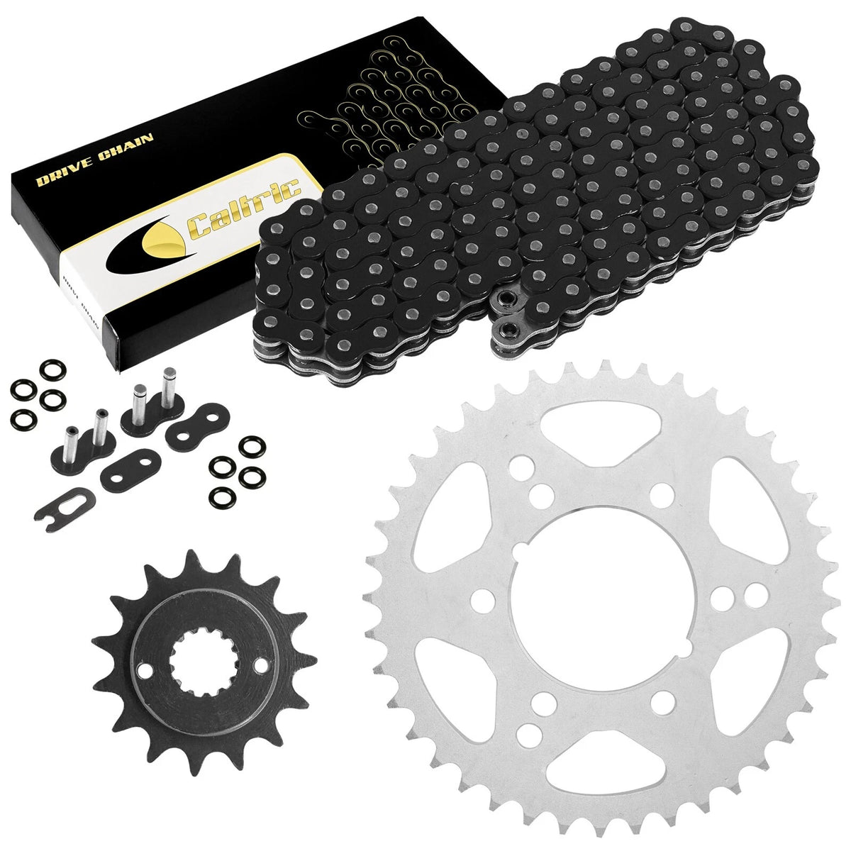 Black O-Ring Drive Chain & Sprockets Kit for Kawasaki ZX-6R (1998–2004) EG1604FS111XO
