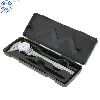 2X Dial Caliper Stainless Steel 6 In Shockproof Gauge 0.001" Accuracy
