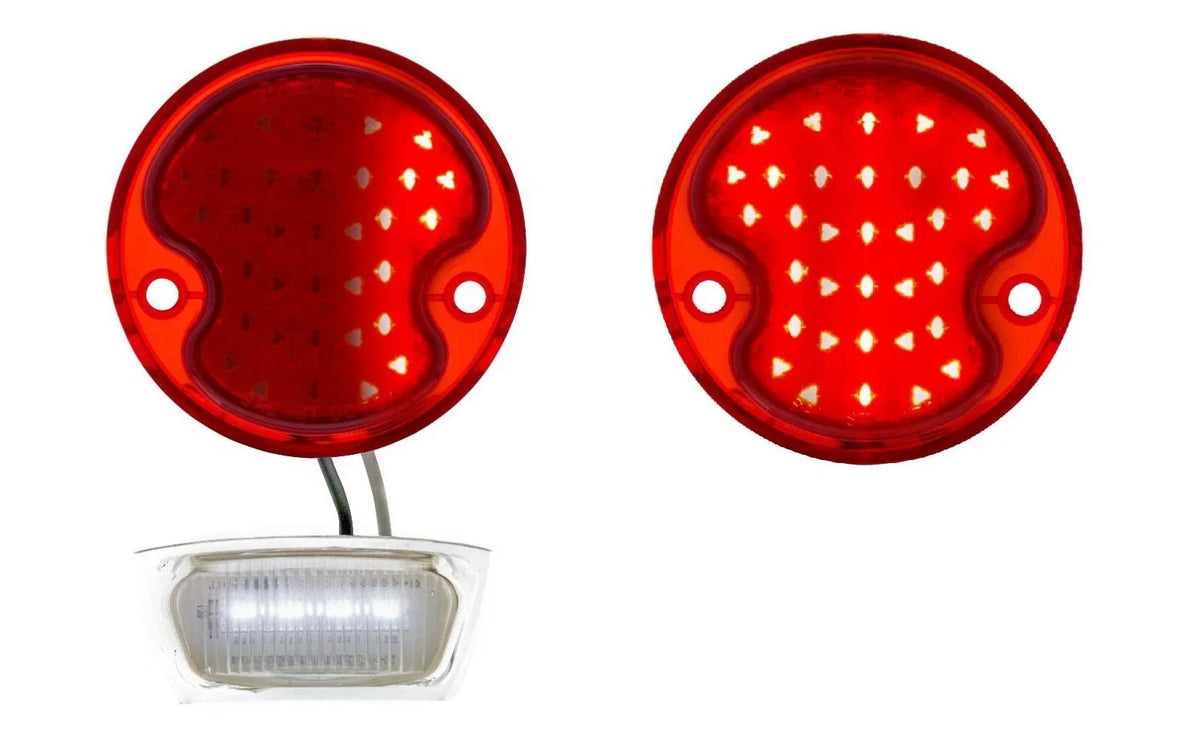 Sequential LED Tail Lights LH RH Replacement for 1932 Ford Car Truck (1932–1932)