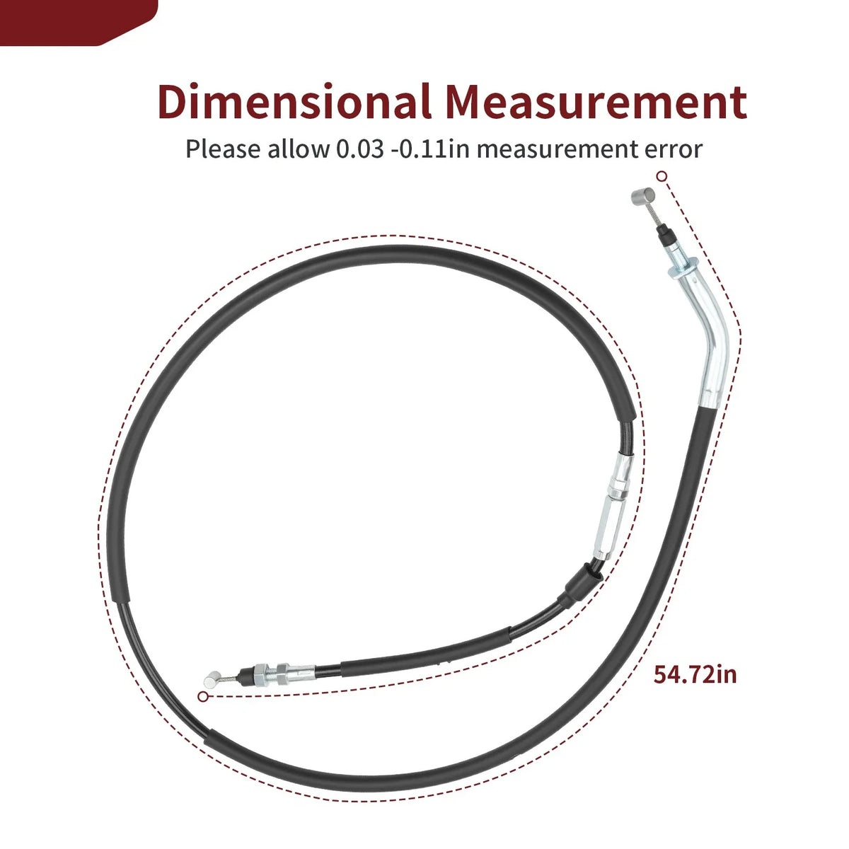 Brake Cable for Yamaha Rhino 700 YXR700F (2008–2013) 5B4-26341-00-00 5B4-26341-02