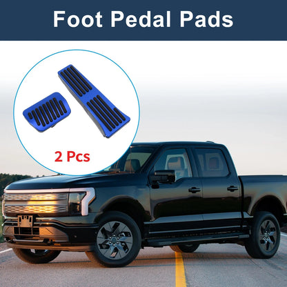 2 Pcs Automatic Foot Accelerator Pedal Covers for Ford Explorer (2020–2023) Blue