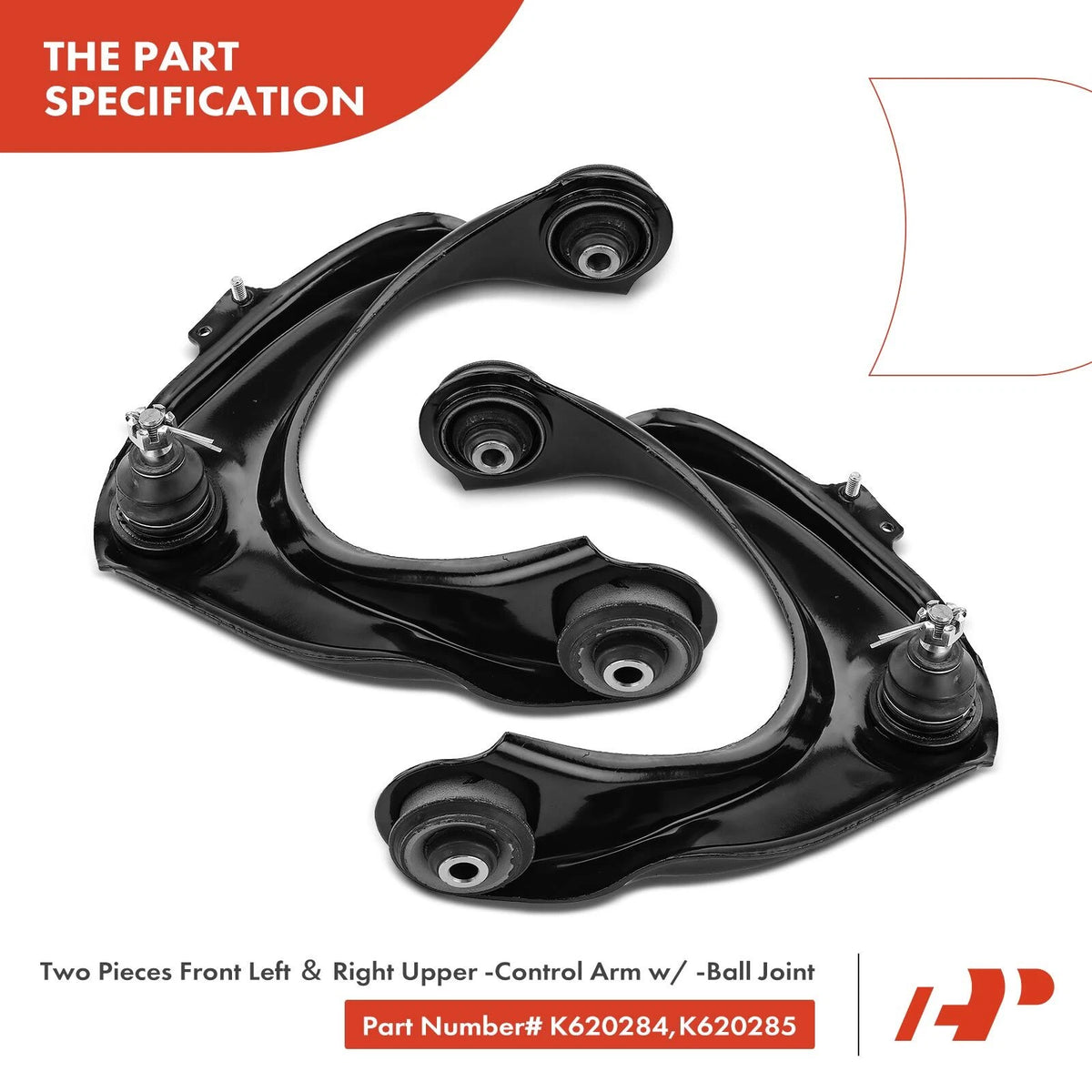 10x Control Arm with Ball Joint Sway Bar Tie Rod for Honda Accord (K620285, K620284, K9643, K90340, K90341)