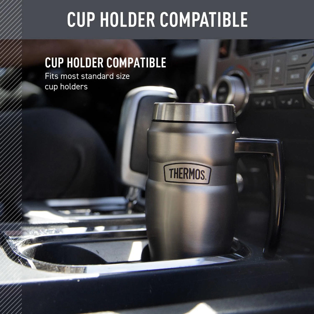 16 Oz Thermos Stainless King Vacuum-Insulated for Automotive Use