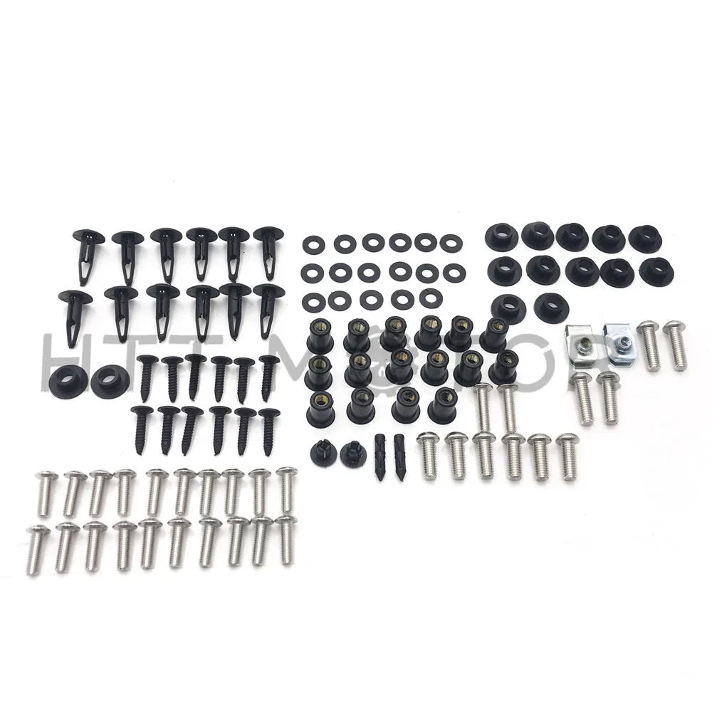 Complete Fairing Bolt Kit for Honda CBR954RR (2002–2003) - Stainless Plastic