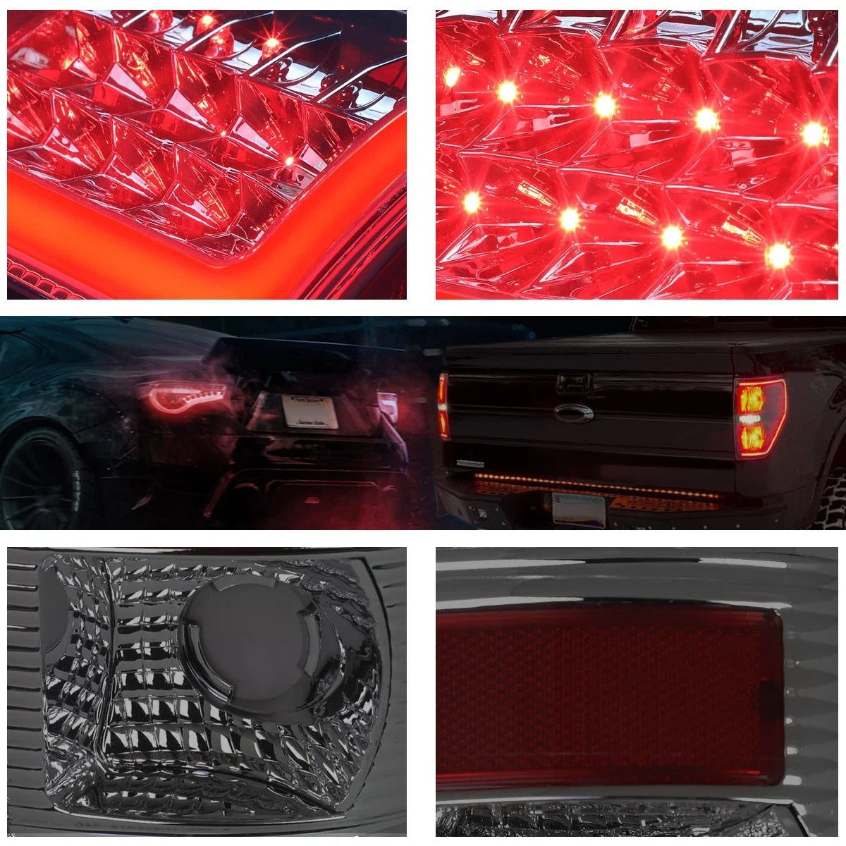 3D LED L-Bar Tail Light Brake/Reverse Lamp for Ford Super Duty (1997–2007)
