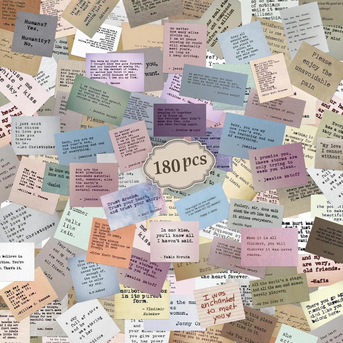 180PCS Bible Verse Stickers (1.77"–2.56")