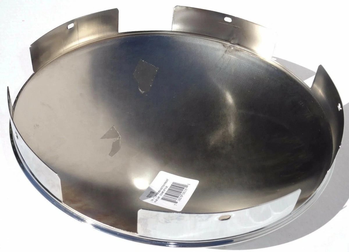 Set of 2 Front Hub Caps for Aluminum Wheels - Chrome 1" Lip UP#10119