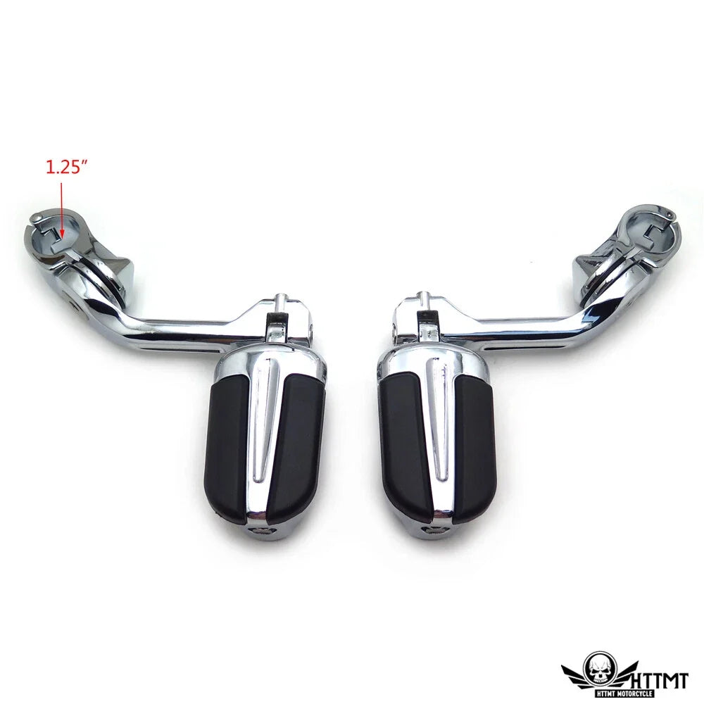 5" Slipstream Highway Foot Peg Rubber Kit for Harley Sportster Dyna (1.25" 1 1/4")