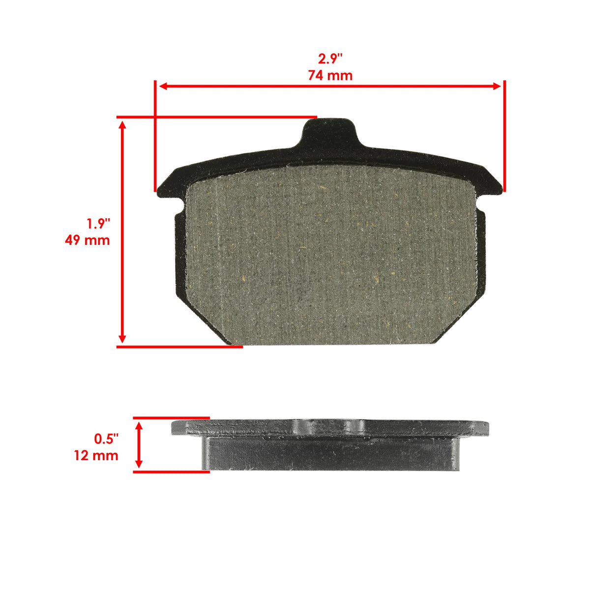Front & Rear Brake Pads for Harley Davidson XLH1100 Sportster 1100 (1986–1987) HU7391MP276LR
