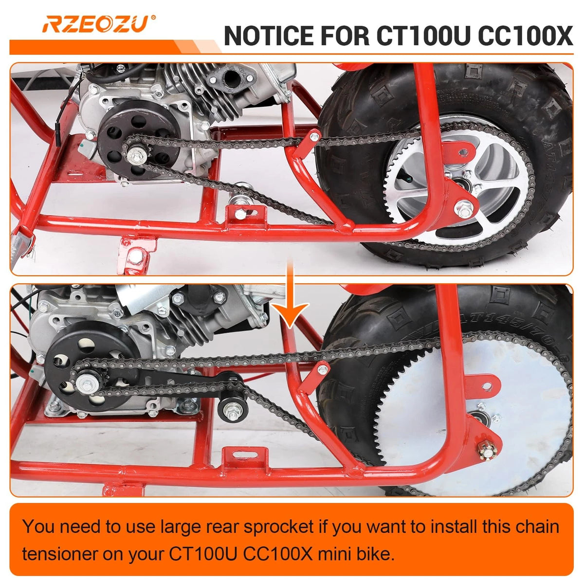 Chain Tensioner Roller for Mini Bike Predator 212 79cc GX160 (No Years)