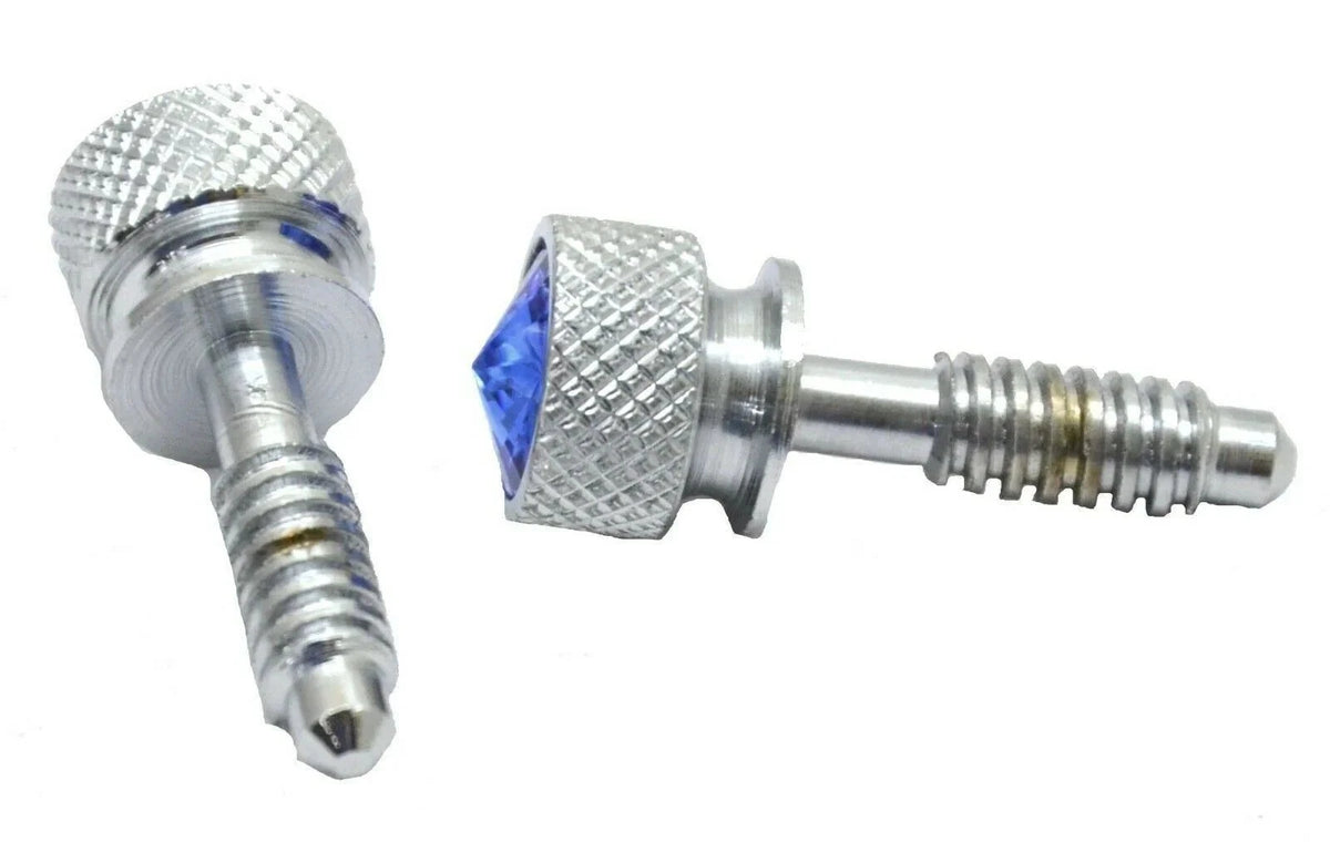 Pair of Dash Panel Screws for Peterbilt 2001–2005 (67091) Blue Jewel Chrome