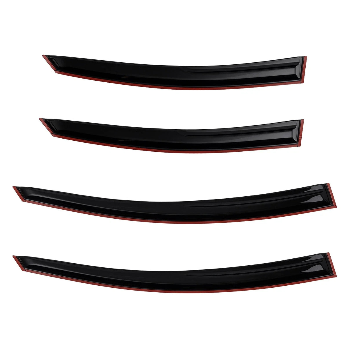 Set of 4 Black Vent Visors for Hyundai Sonata (2011–2014)
