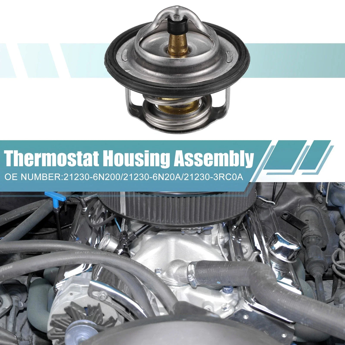 Coolant Thermostat Housing Assembly for Nissan Rogue (2008–2015) 21230-6N200