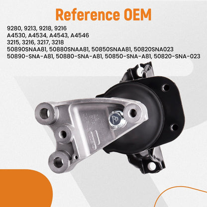 Engine Motor & Trans Mount Set for Honda Civic 1.8L (2006–2011) A4530 A4534