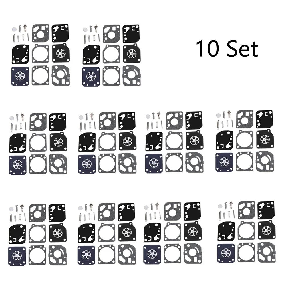 Set of 10 Carburetor Diaphragm Gaskets for Zama RB-29 (Fits RB29)