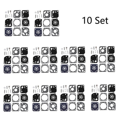 Set of 10 Carburetor Diaphragm Gaskets for Zama RB-29 (Fits RB29)