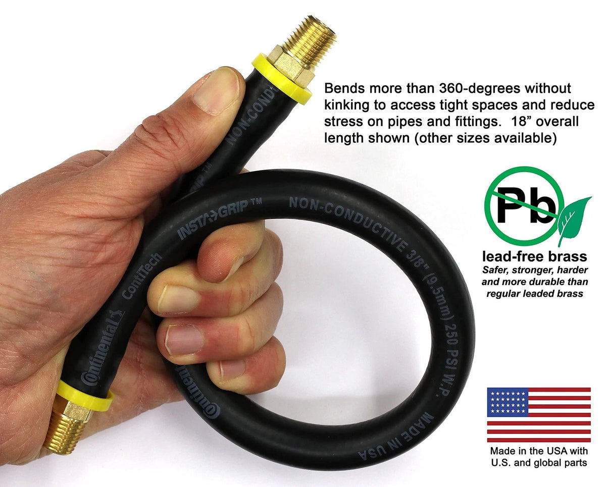 18-Inch Short Air Compressor Hose for (No Specific Years)
