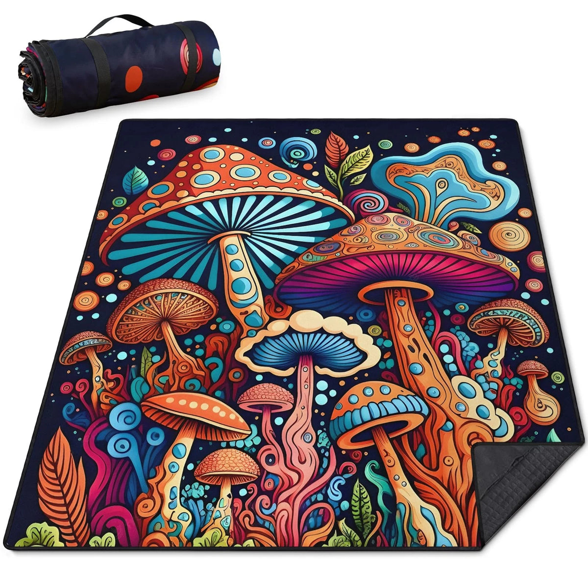 Waterproof Foldable Picnic Blanket 80"x60" for Outdoor Use