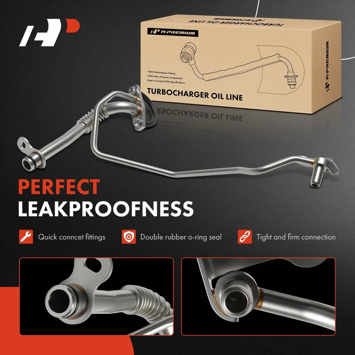 Turbocharger Oil Line Right for Ford F-150, Expedition