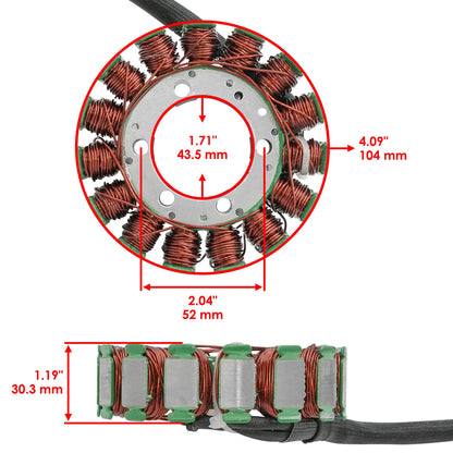 Stator for Yamaha (28P-81410-00-00, 28P-81410-01-00, 3B4-81410-00-00)