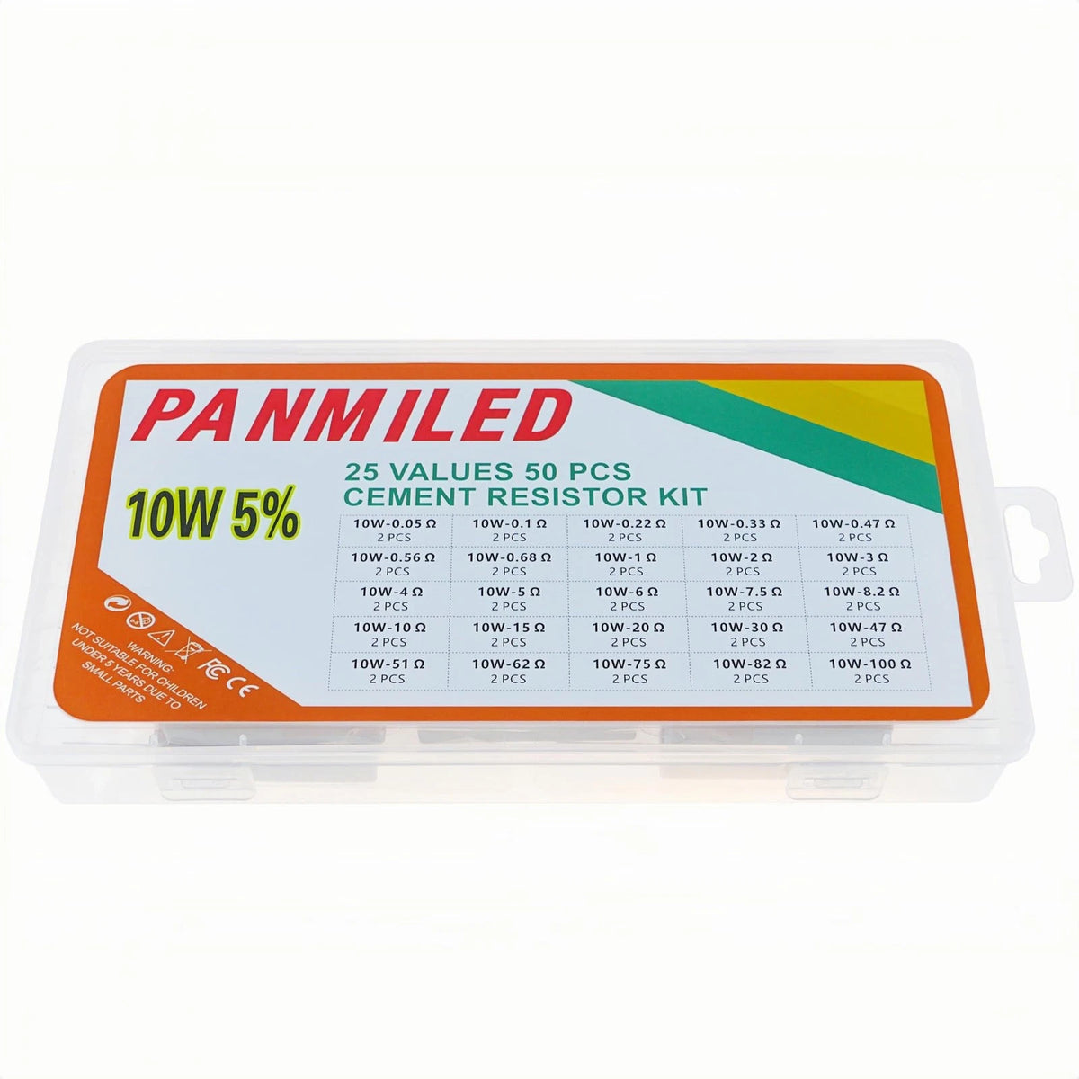 Cement Resistor Kit 10W ±5% for Automotive Applications