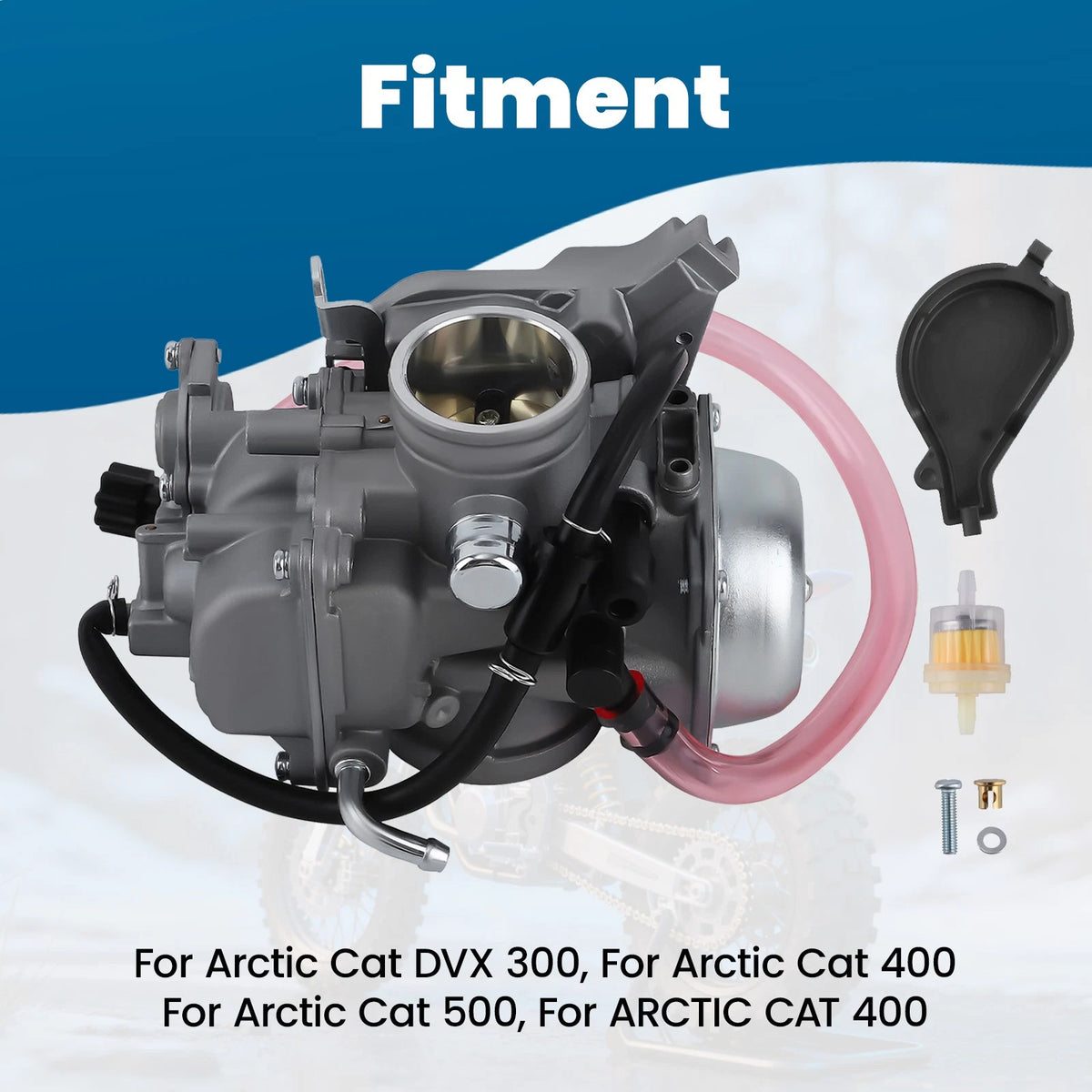 0470-504 Carburetor for Arctic Cat 400 500 DVX 300 (2000–2015)