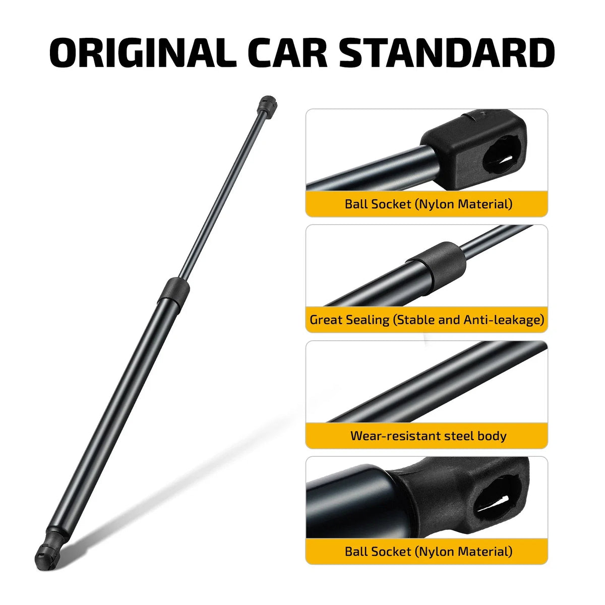 2X 40LB Lift Struts for Pickup Topper Teardrop Camper (27in Extended)