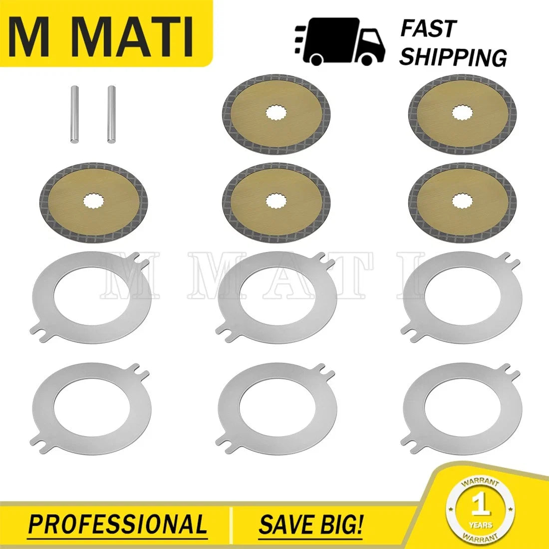 Brake Disk Kit AM148465 for John Deere XUV Gator 625 825 835 (2007–2023)