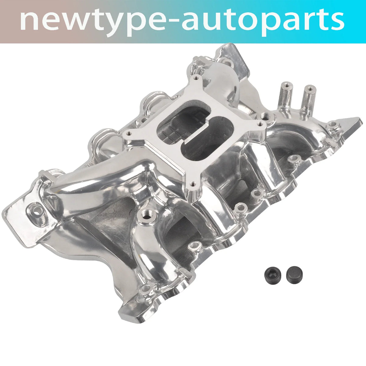 Polished Cool Gap Intake Manifold for Ford 351C Cleveland (1970–1986)