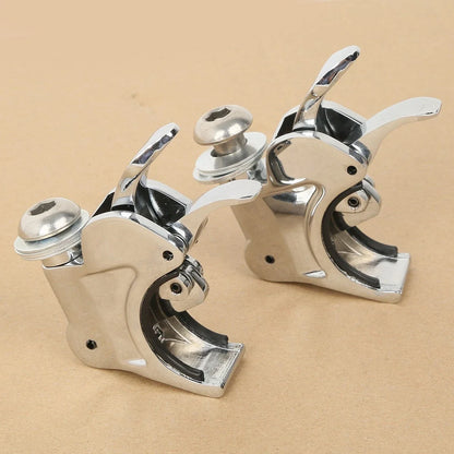 Set of 4 Windshield Clamps for Harley Wide Glide (1993–2005) Softail (1988–2013)