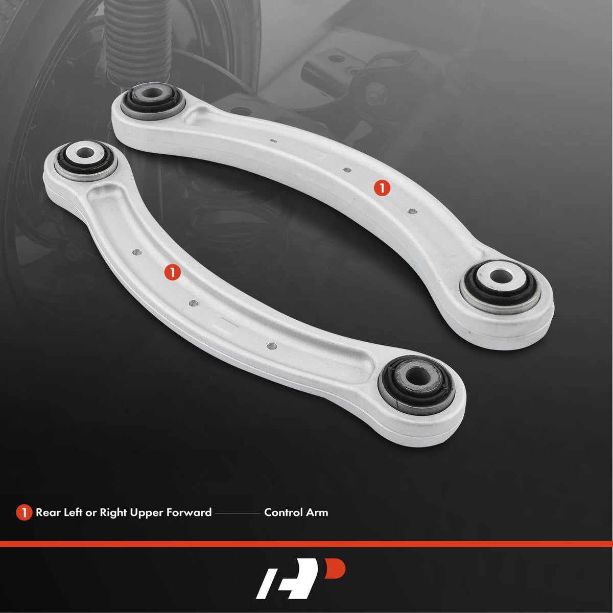 2X Rear Upper Forward Control Arm for Porsche Cayenne (2003–2010) - 7L0505323A, 95533104710, 521509