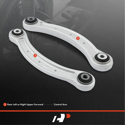 2X Rear Upper Forward Control Arm for Porsche Cayenne (2003–2010) - 7L0505323A, 95533104710, 521509